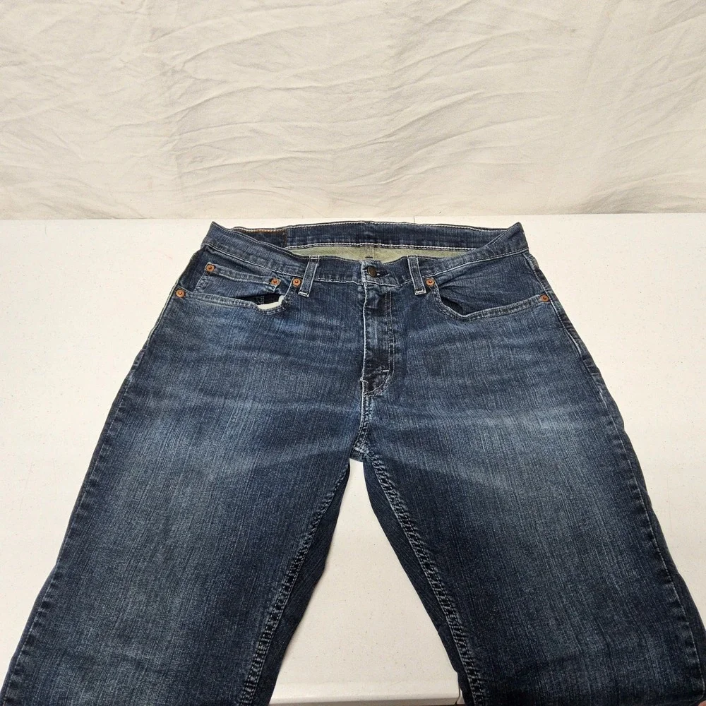 Levi's 559 Relaxed Straight Jeans Mens 34x30 Dark Wash Blue Denim Casual